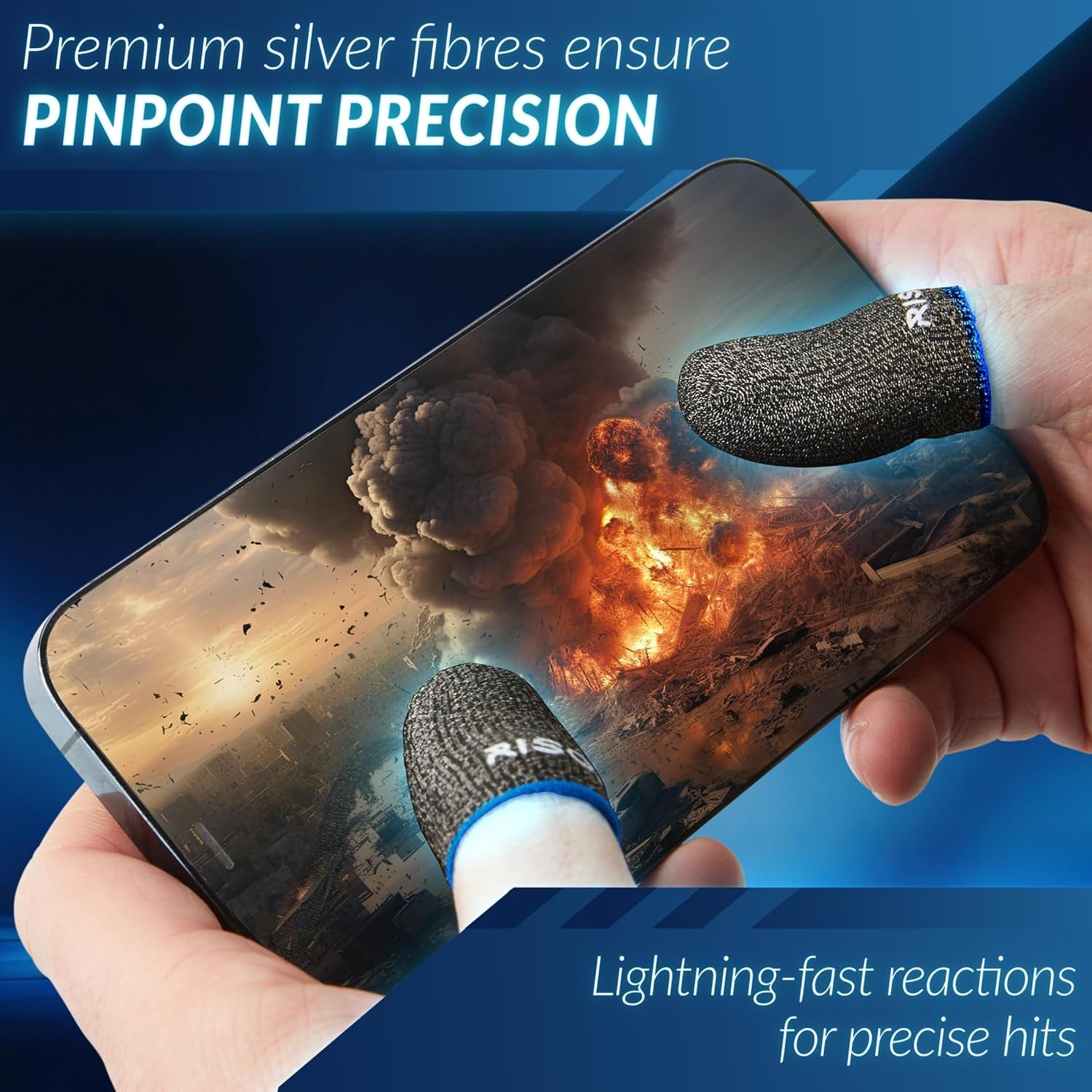10 Pieces Gaming Finger Sleeves - Perfect Touchscreen Glide - Phone Accessories