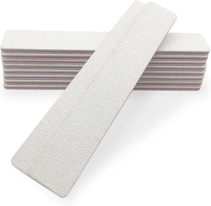 Nail Files Double Sided Professional Manicure Tools Kit 100/180 Grit Washable (12PCS)