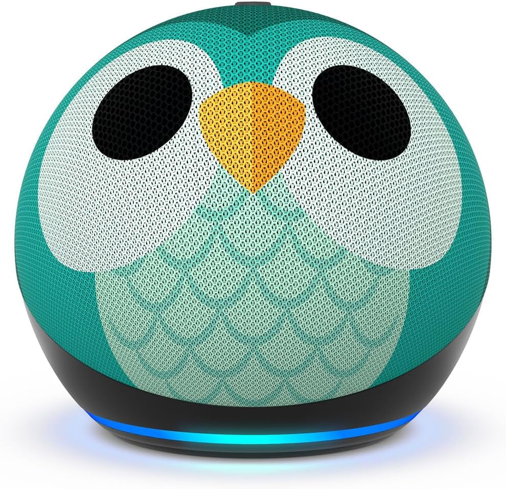 Echo Dot Kids (Newest Model) - Designed for Kids, with Alexa+ Early Access, Parental Controls, Includes 1 Year of  Kids+, Owl