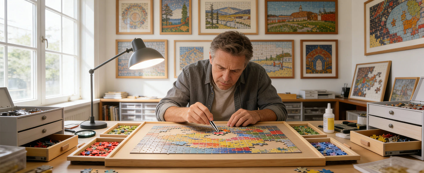 1500 Piece Rotating Puzzle Board with 4 Drawer