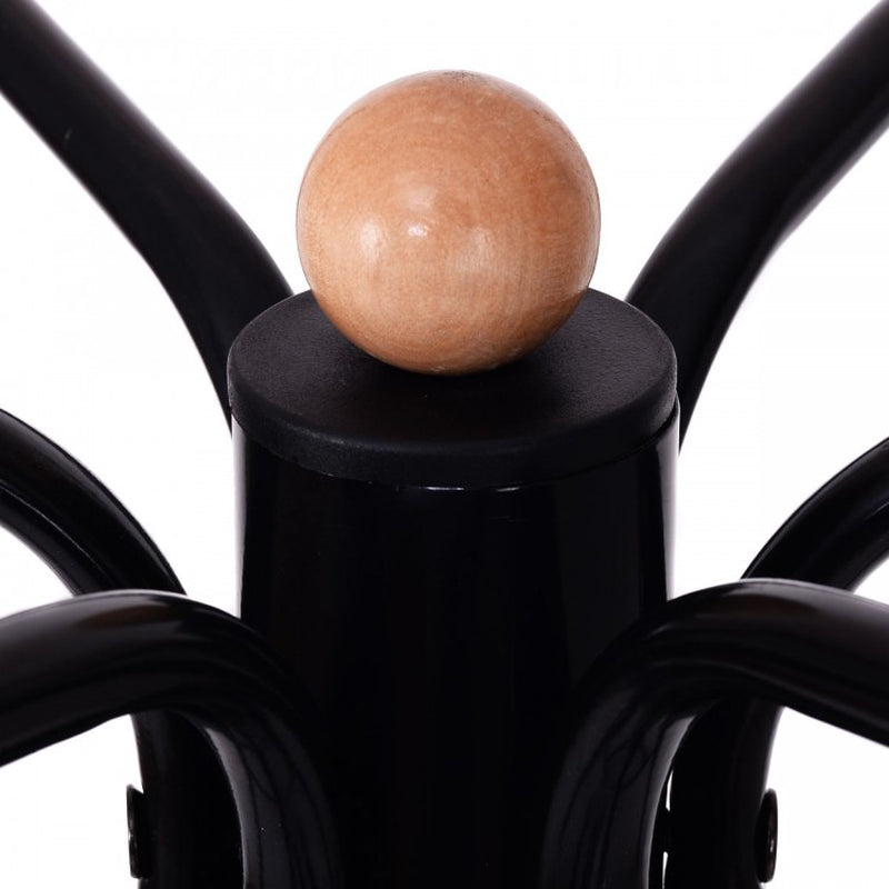 Antique-Style Metal Coat and Hat Stand with Clothes Hanger