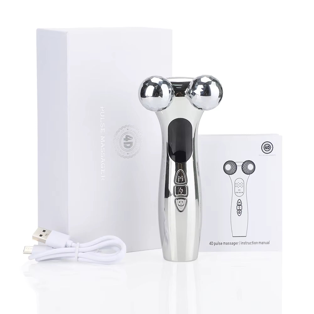 EMS Face Roller Electric V Face Massagers Microcurrent Face Lift Beauty Machine Slimmer Double Chin Massage Skin Care Tool