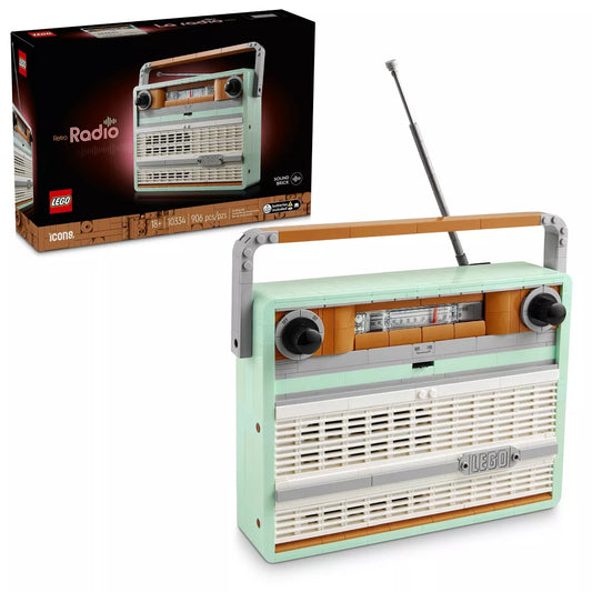 HOT Icons Retro Radio Building Block Set for Adults 10334