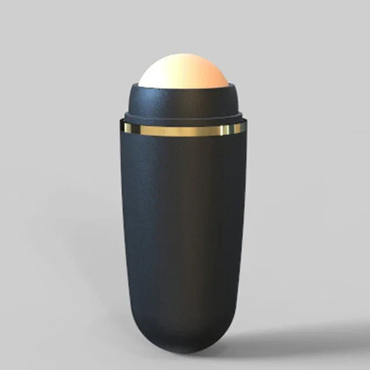 Natural Volcanic Stone Face Oil Absorbing Roller – Skin Care & Makeup Tool for Pore Cleansing and Massage