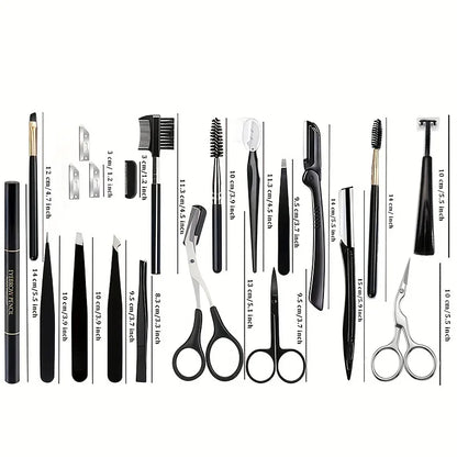 Eyebrow Grooming Kit 17-Piece Set
