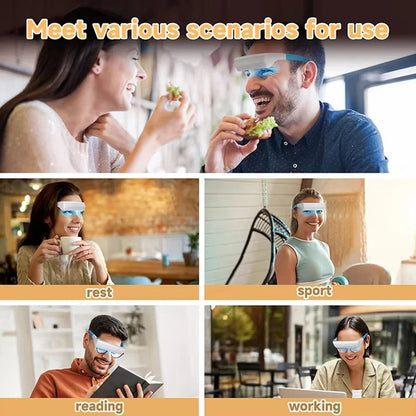 SAD Light Therapy Lamp Depression Mood Therapy Glasses Wearable Led Light anti Motion Sickness SAD Therapy Phototherapy Glasses