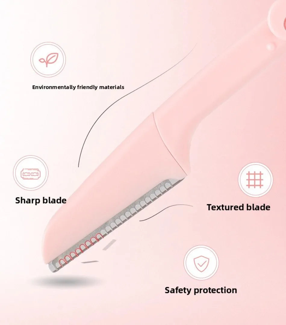 3Pcs Eyebrow Trimmer Razor Set – Foldable Scissors Hair Remover Comb Kit for Women