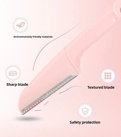 3Pcs Eyebrow Trimmer Razor Set – Foldable Scissors Hair Remover Comb Kit for Women
