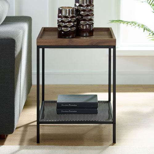 Modern Tray Top Square End/Side Table
