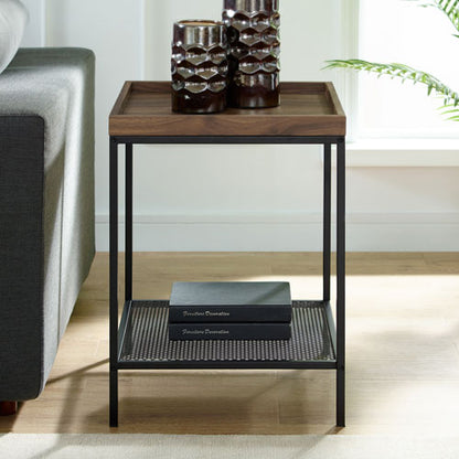 Modern Tray Top Square End/Side Table