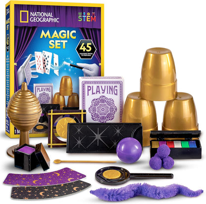 National Geographic Kids Magic Set 45 Tricks - Educational Toy for Boys and Girls