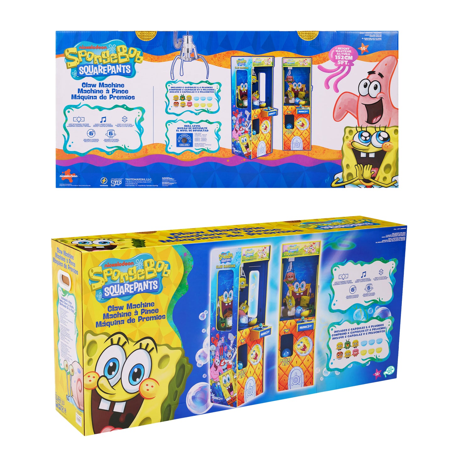 Arcade1Up SpongeBob SquarePants Claw Machine Arcade Game