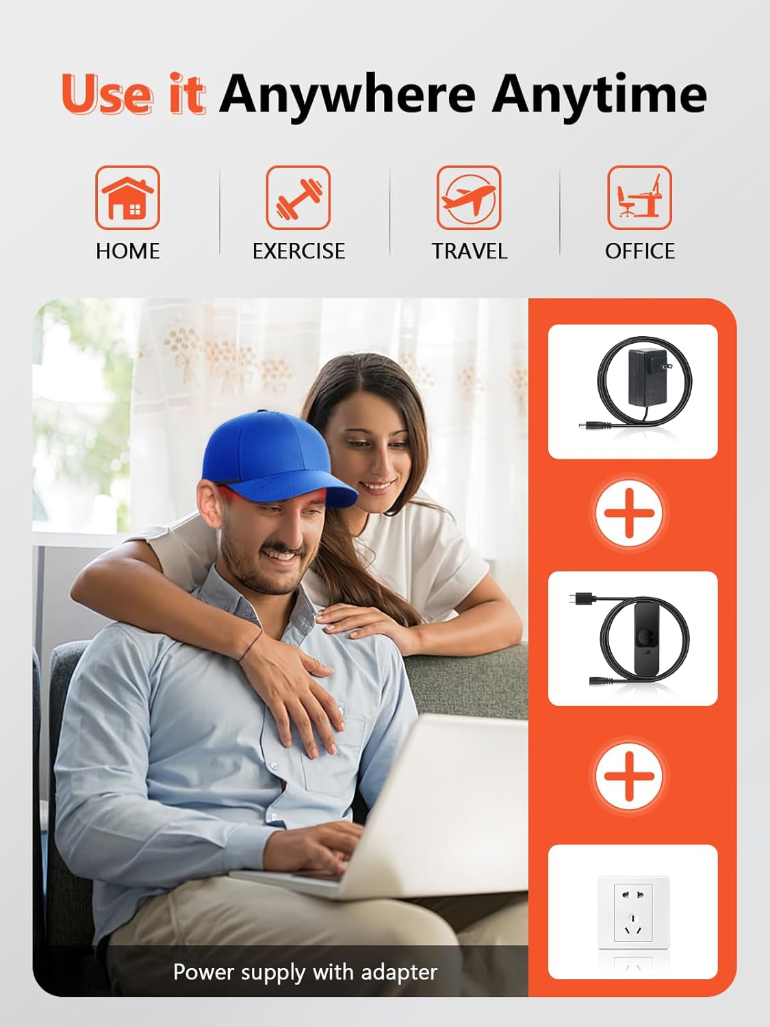 Red Light Hair Growth Cap, Red Light Therapy for Head, Red Infrared Light Therapy 660Nm & 850Nm & 940Nm Wavelength with Timer & Controller