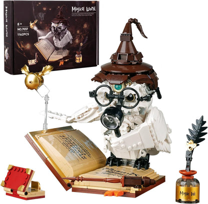 Magic World Owl Building Set Compatible Blocks with Light Effect Model 