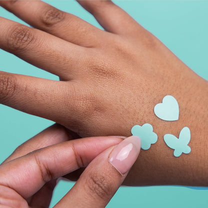 Zits Happen Design Acne Patches, Hydrocolloid Spot Treatment with Salicylic Acid, Heart, Flower & Butterfly Shapes, Dermatologist-Developed, 30-Count