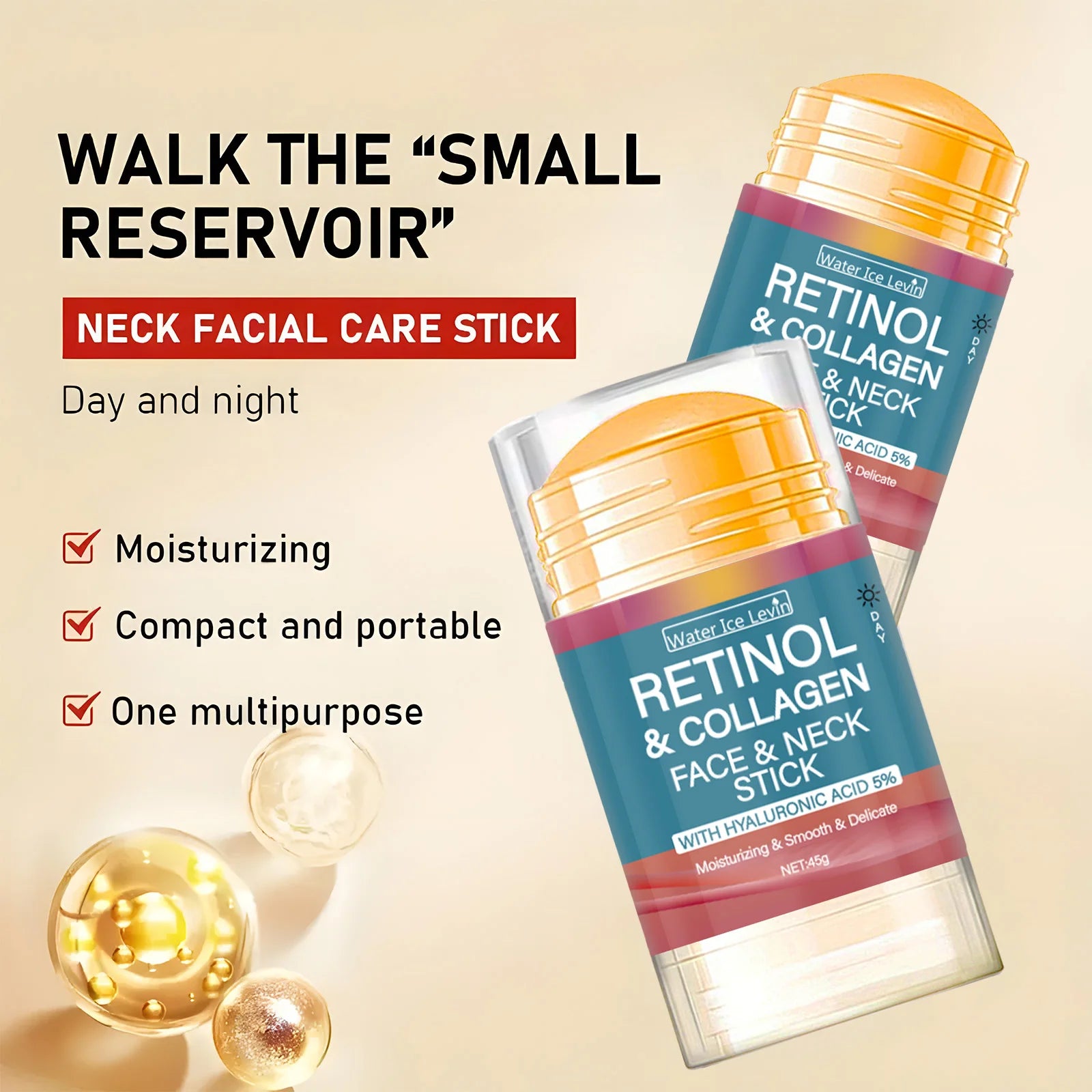 Retinol Lifting Firming Cream Stick Collagen Smooth Wrinkles Face Cream Moisturizer 