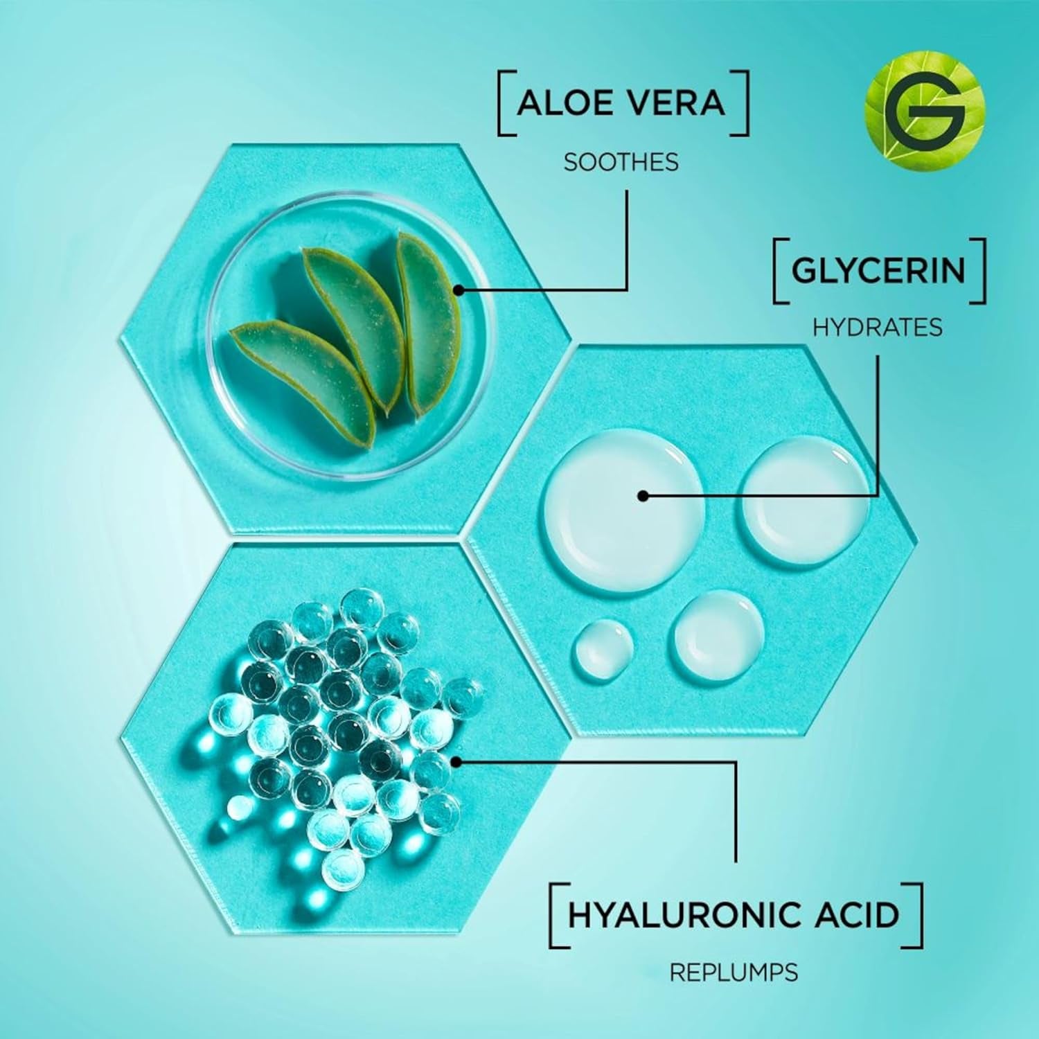 Aloe Vera Serum, with HYALURONIC ACID, Replumping Hydrating, Suppler Skin, Glows, Healthier Looking, for Normal to Combination, Vegan Formula, 30Ml