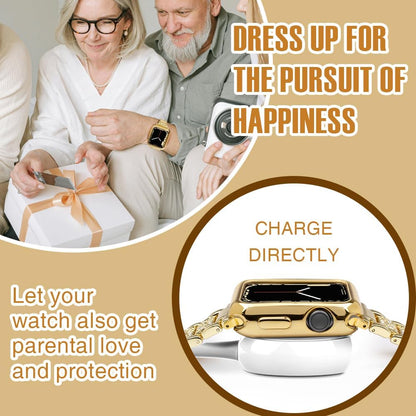 Scratch-Resistant Soft Flexible TPU Lightweight Iwatch Case Protective Protector Bumper Compatible Apple Watch Series 5 Series 4 Series 3 Series 2 Series 1 (Gold, 40Mm)