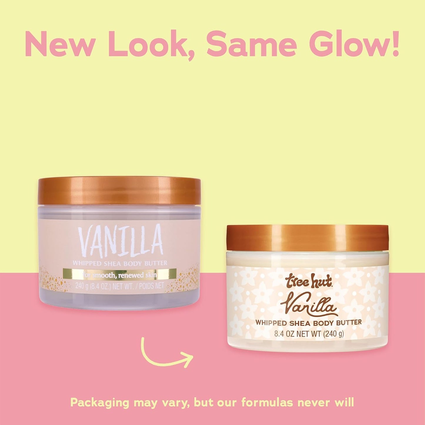 Vanilla Whipped Shea Body Butter, Long-Lasting Hydration for Soft, Smooth Skin, Nourishing Essential Body Care, Lightweight Moisturizer, 8.4 Fl Oz