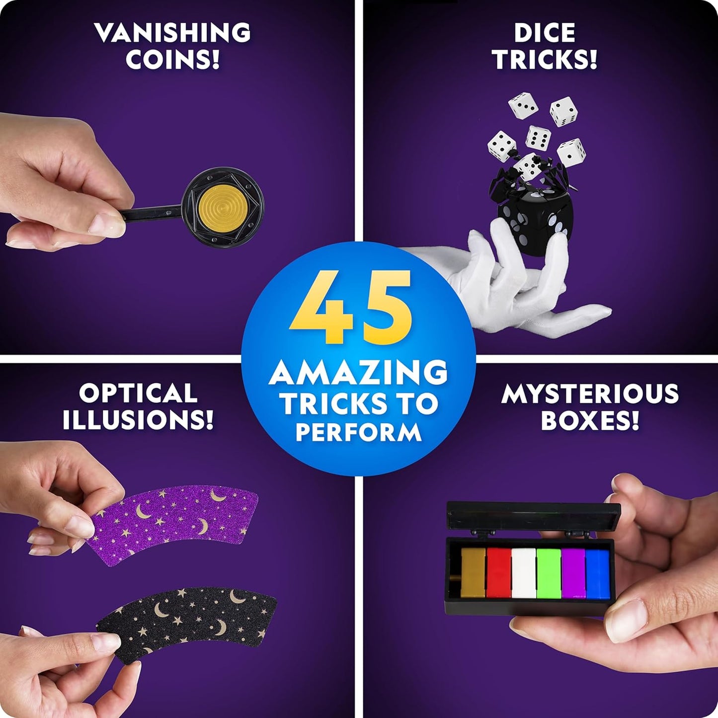 National Geographic Kids Magic Set 45 Tricks - Educational Toy for Boys and Girls