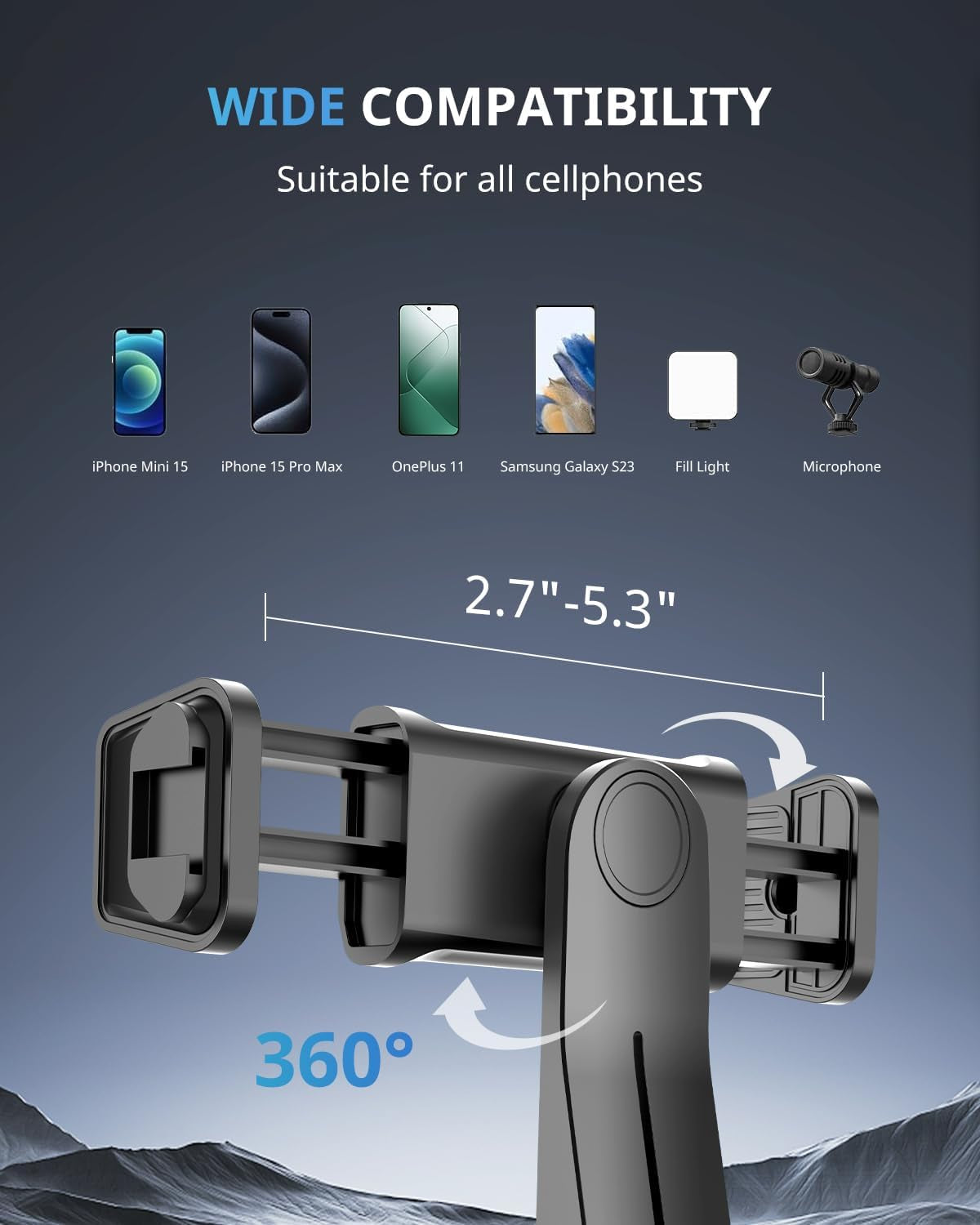 12 Inch Ring Light with Stand 50in Tripod Phone Holder for Makeup Video