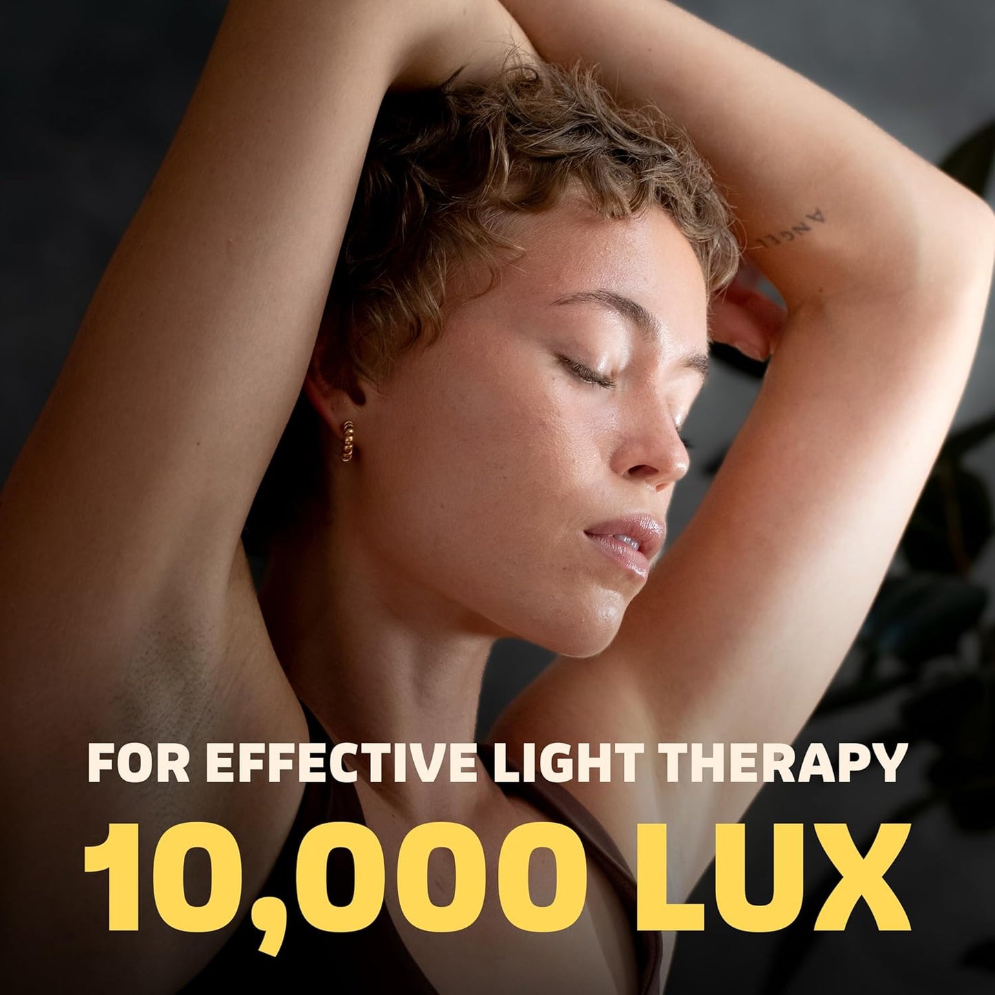 Lumos 2.0 Bright Light Therapy Desk Lamp | as Seen on Shark Tank | Ultra Powerful 10,000 LUX Brightness | 5500K Color Mimics Noon Day Sun | Improve Your Mood, Sleep, Energy & Focus