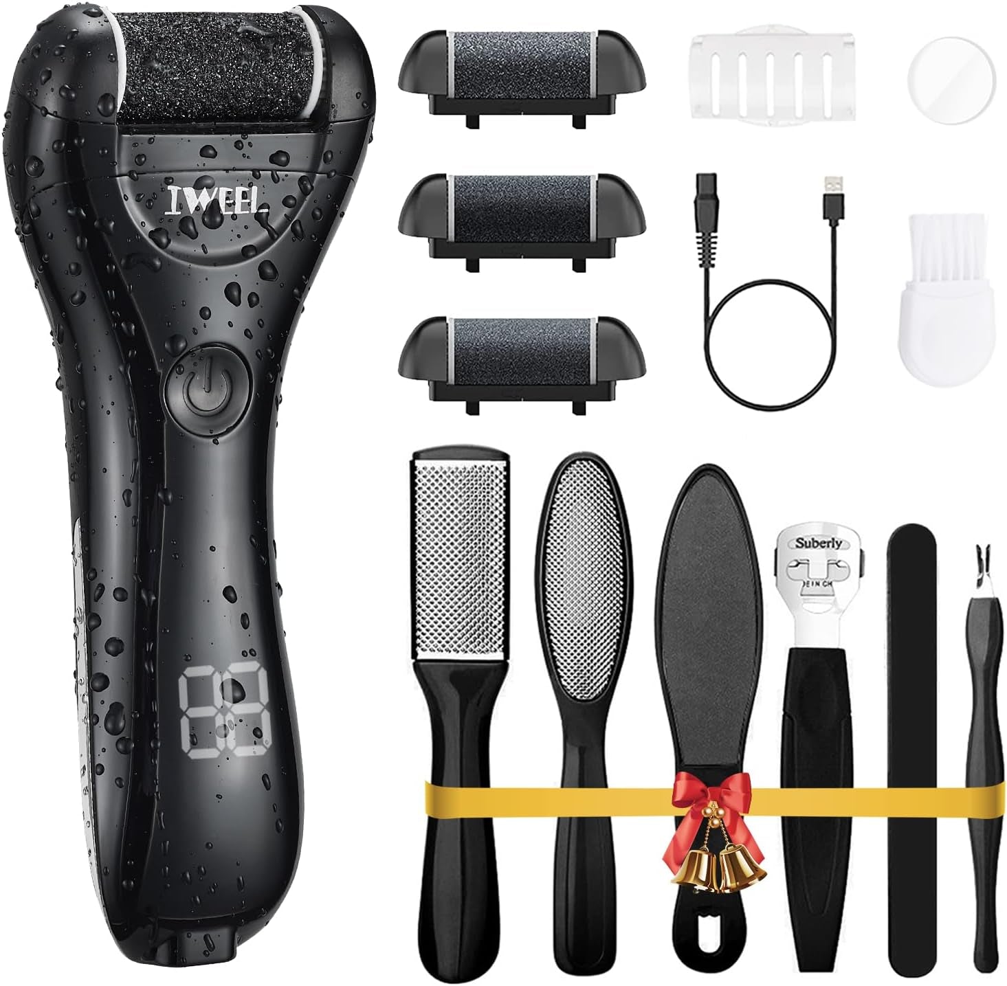 Electric Foot Callus Remover and Pedicure Kit - Rechargeable, Foot Care Solution for Dead Skin Removal