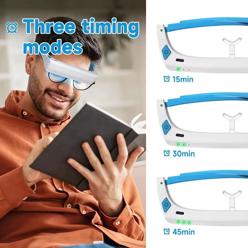 SAD Light Therapy Lamp Depression Mood Therapy Glasses Wearable Led Light anti Motion Sickness SAD Therapy Phototherapy Glasses