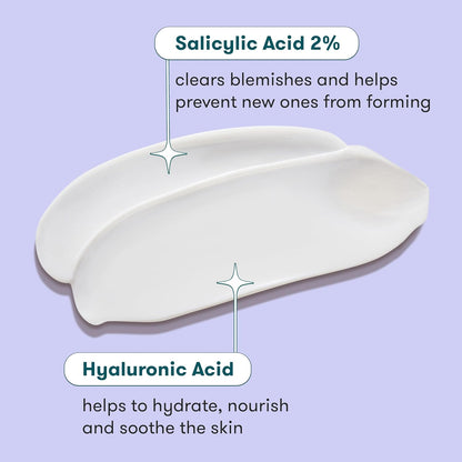 Clean Acne Clearing Hydrator- Gentle Daily Face Moisturizer for Women and Men- Salicylic Acid Acne Treatment Cream Facial Lotion with Hyaluronic Acid and Vitamin E- 3Oz