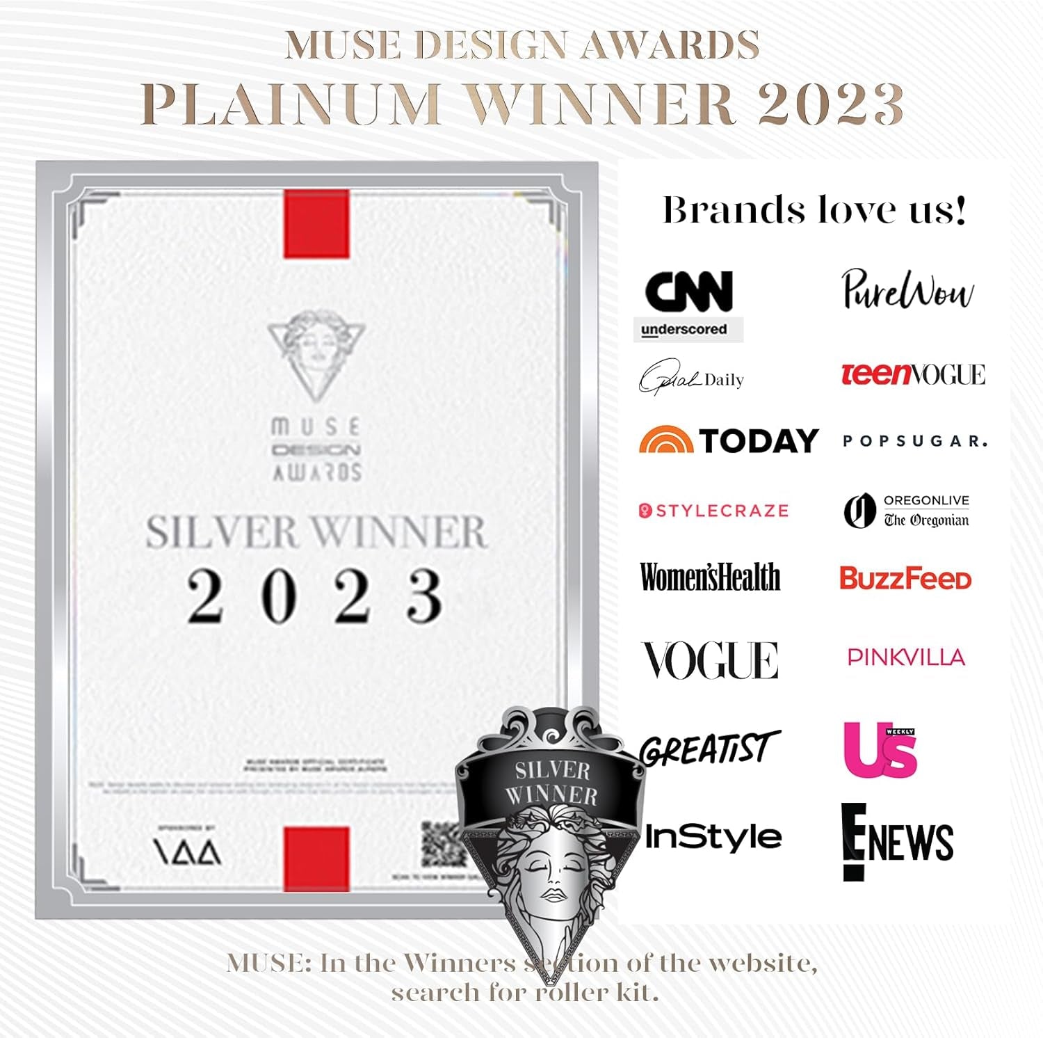 Gua Sha Facial Tool & Jade Roller, Face Roller for Wrinkles and Lifting, Puffiness Reducing Skin Tightening Face Massage Tool, Self Care Gift for Men Women - Rose Quartz