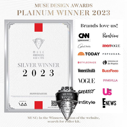 Gua Sha Facial Tool & Jade Roller, Face Roller for Wrinkles and Lifting, Puffiness Reducing Skin Tightening Face Massage Tool, Self Care Gift for Men Women - Rose Quartz