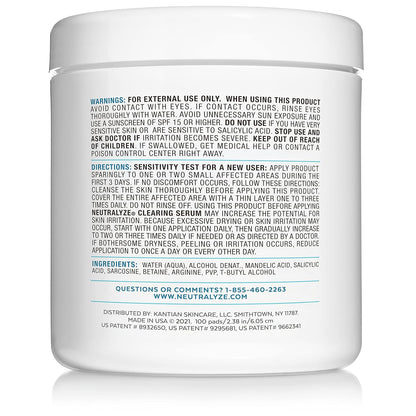 Exfoliating Acne Treatment Wipes - Maximum Strength, Textured Acne Pads with 2% Mandelic Acid & 2% Salicylic Acid for Face & Body - Suitable for All Skin Types, Teens & Adults (100 Wipes)