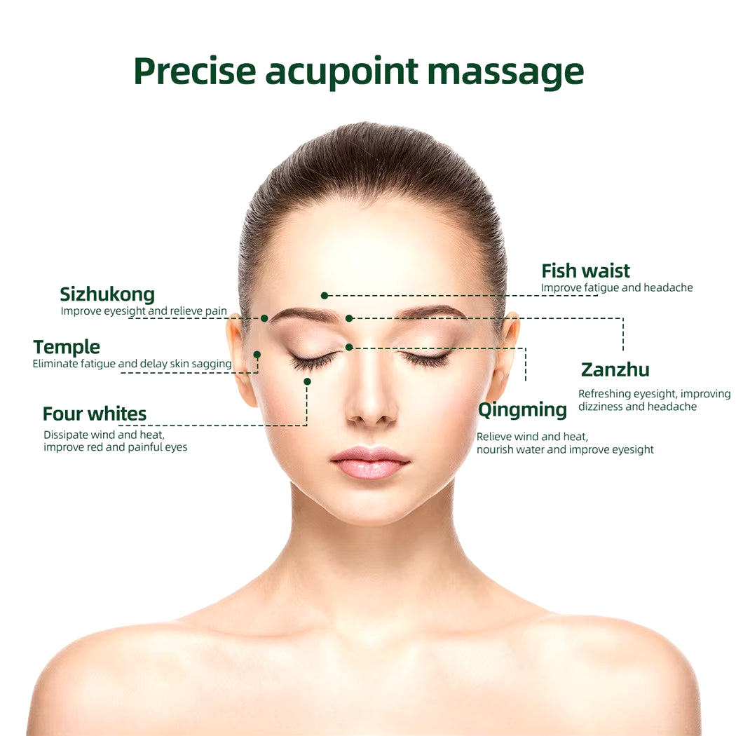 9 Modes Magnetic Vibrator Eye Massager Therapy -Smart Eye Massage Instrument Relieves Fatigue 