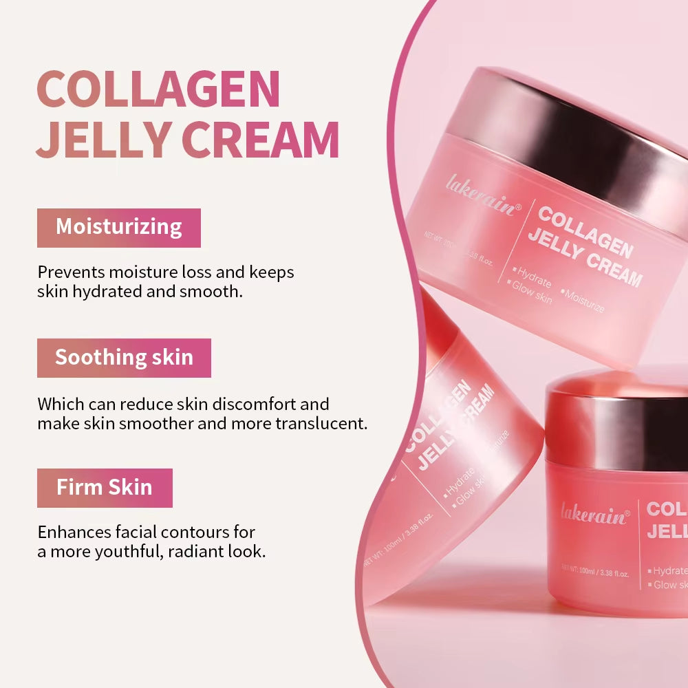 Moisturizing Collagen Jelly Cream Niacinamide Hydrolyzed Hydration Skincare