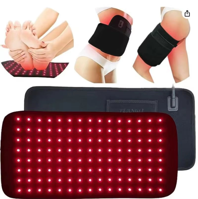 NEW 72 Leds Red Light Belt 660Nm&850Nm Infrared Light Therapy Pad for Body Fatigue Deep Therapy for Back Knee Hands Feet Relief