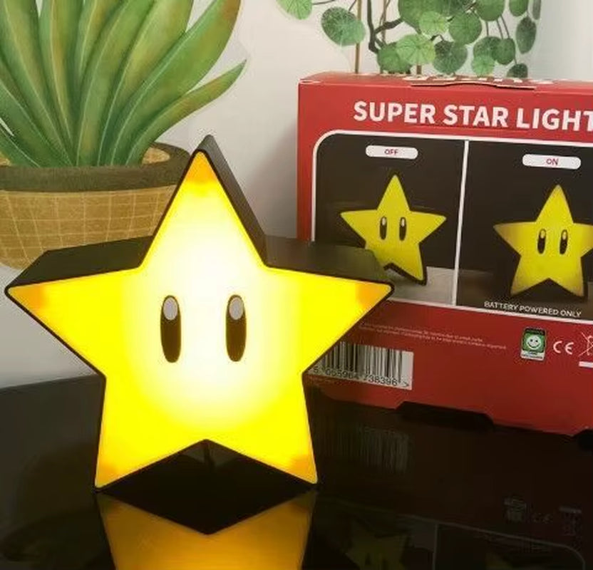 Super Star LED Music Night Light – USB Rechargeable Sound Lamp 