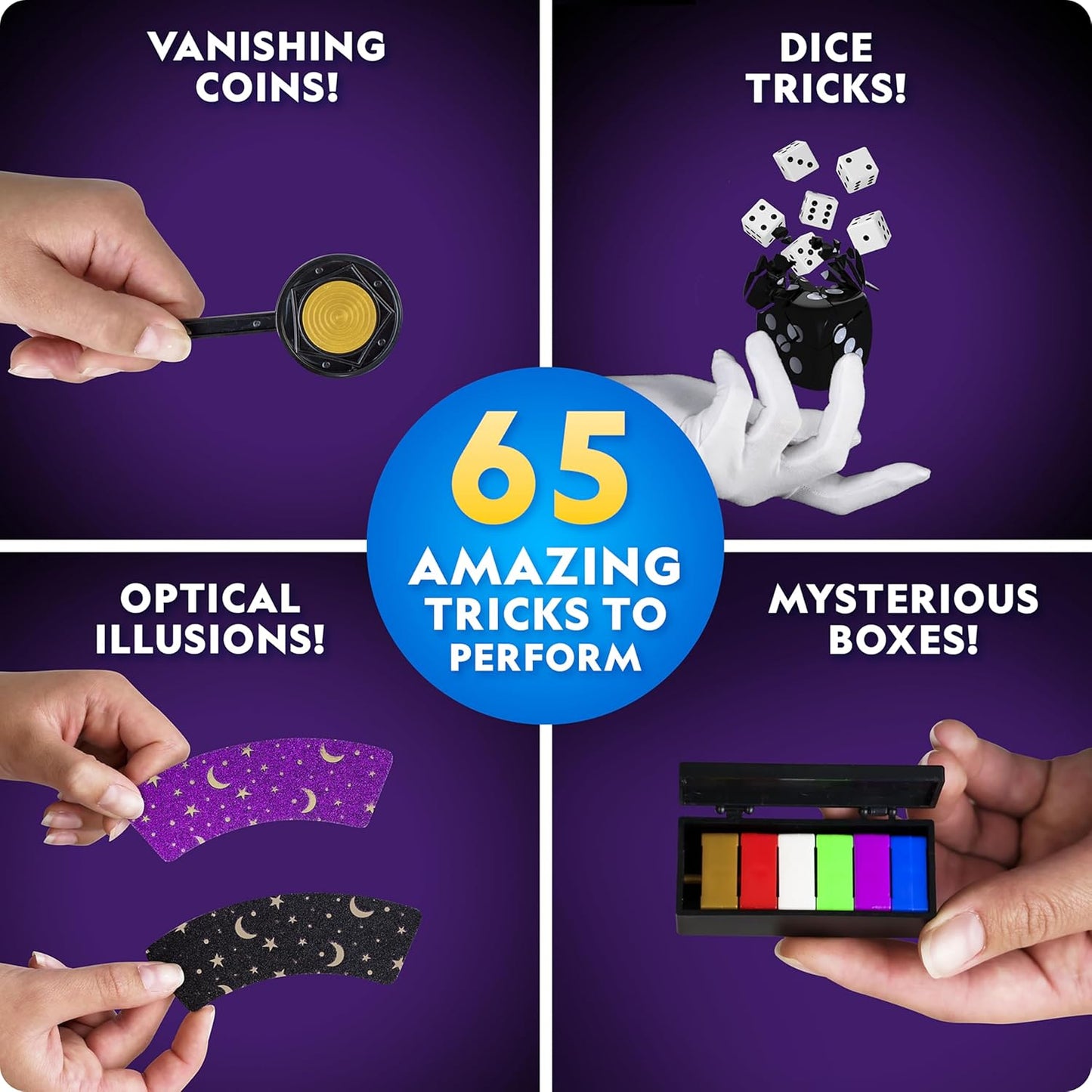 National Geographic Mega Magic Set 65 Tricks Kids Video Instructions