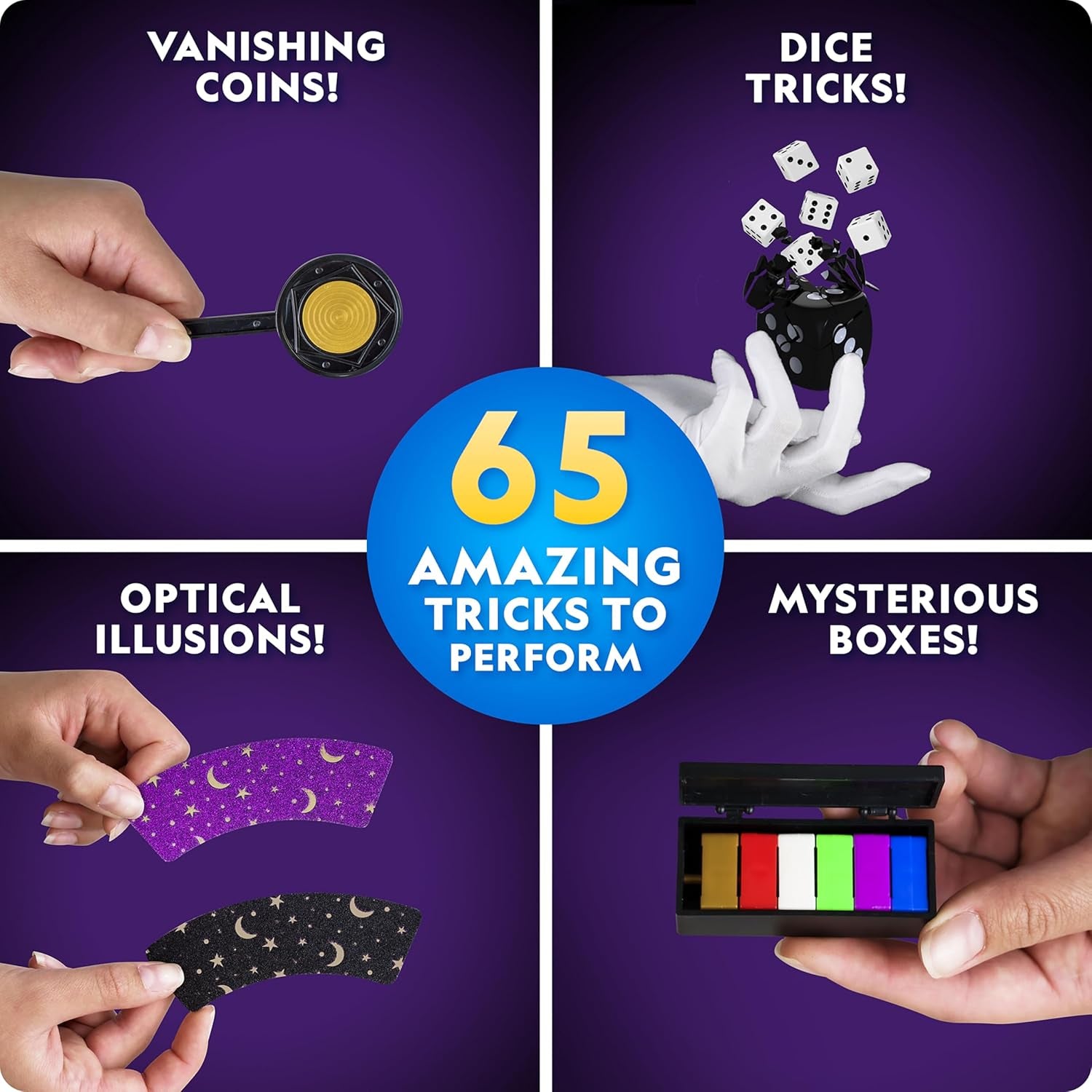 National Geographic Mega Magic Set 65 Tricks Kids Video Instructions