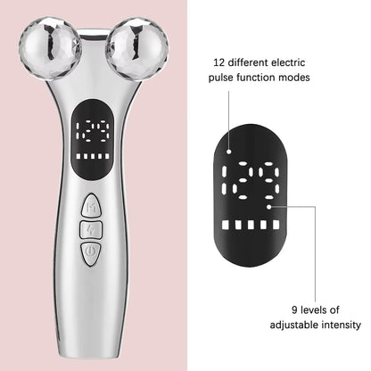 EMS Face Roller Electric V Face Massagers Microcurrent Face Lift Beauty Machine Slimmer Double Chin Massage Skin Care Tool