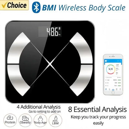 High Accuracy Digital Weight Scale – Smart Home Body Scale with LCD HD Display 
