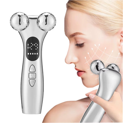 EMS Face Roller Electric V Face Massagers Microcurrent Face Lift Beauty Machine Slimmer Double Chin Massage Skin Care Tool