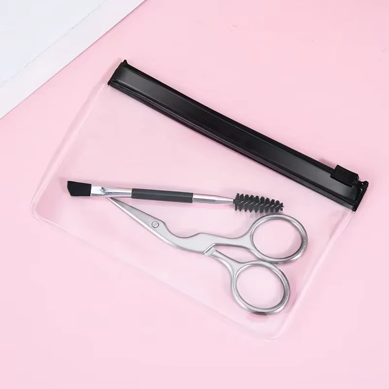 Eyebrow Grooming Kit: 17-Piece Set with Trimmer, Razor, Comb, Scissors, and Tweezers