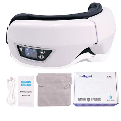 6D Smart Eye Massager with Heat & Air Compression – Bluetooth Eye Care Device