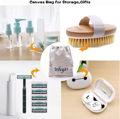 Natural Bristle Dry Brushing Body Brush for Exfoliation, Detoxification, Improve Lymphatic Functions