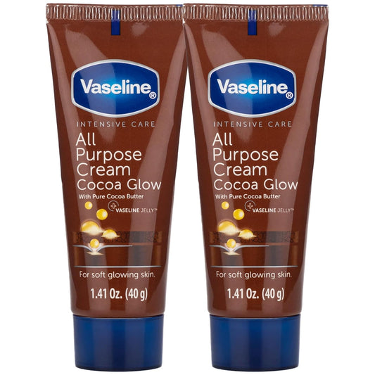 Travel Size Cocoa Cream Glow Hand Body Lotion for Dry Skin | 2-Pack,  1.41 Oz 