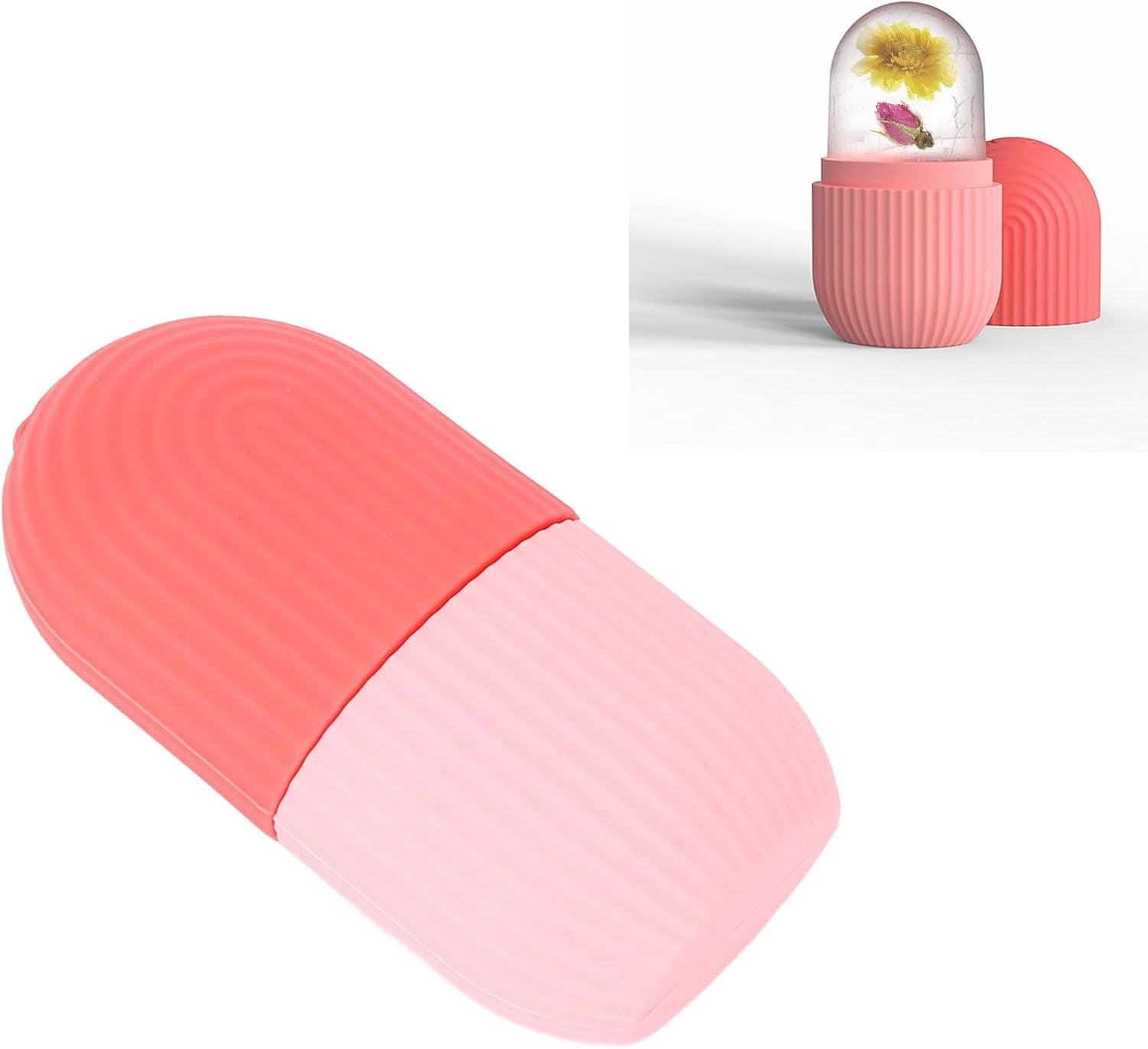 Ice Roller for Face, Nonslip Grip Face Ice Rollers Silicone Easy Facial Ice for Face Beauty Tightening Skin Care Skin Care Roller Tools for Women Man Ice Cube For