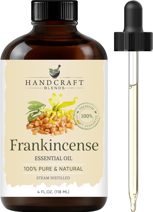 Frankincense Essential Oil - 118 ml - 100% Pure and Natural - Premium Quality with Glass Dropper