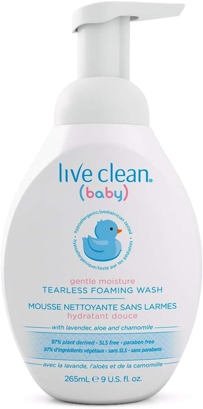 Gentle Moisture Tearless Foaming Baby Wash, 265 Ml