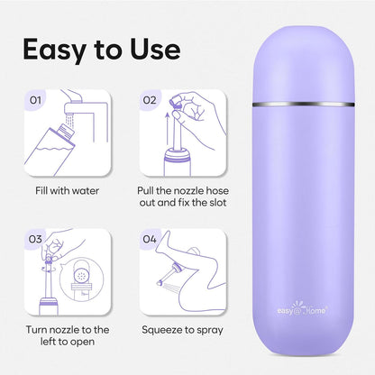 Portable Peri Bidet: 380ml Handheld Leakproof Bottle for Postpartum & Perineal Care 