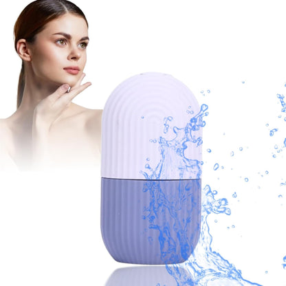 Ice Roller for Face, Nonslip Grip Face Ice Rollers Silicone Easy Facial Ice for Face Beauty Tightening Skin Care Skin Care Roller Tools for Women Man Ice Cube For